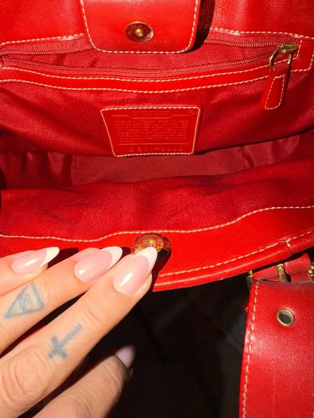 Coach vintage straw